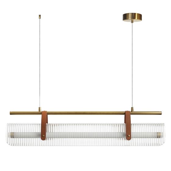 TOOLIGHT hængende loftlampe APP1796-CP LED Børstet guld 82x9x95cm
