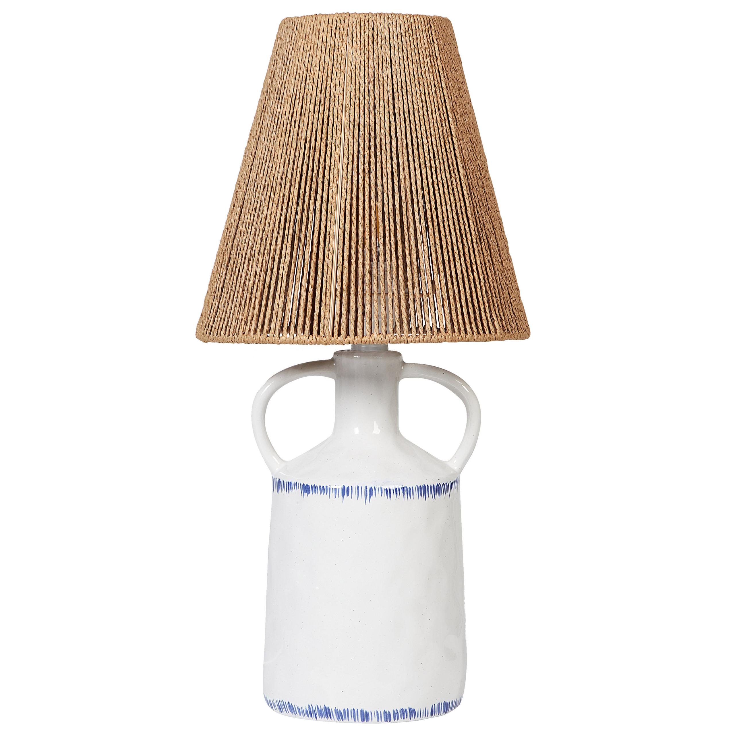 Bordlampe LARISSOS Keramik Hvid