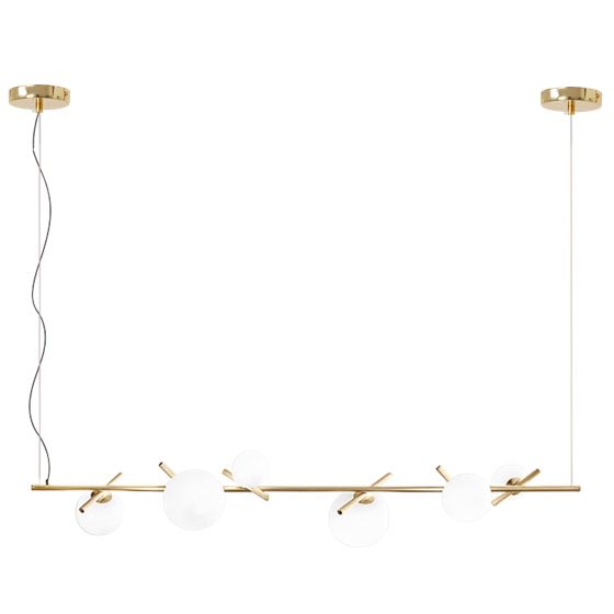 TOOLIGHT hængende loftlampe APP1664-6CP Guld 145x145x90cm