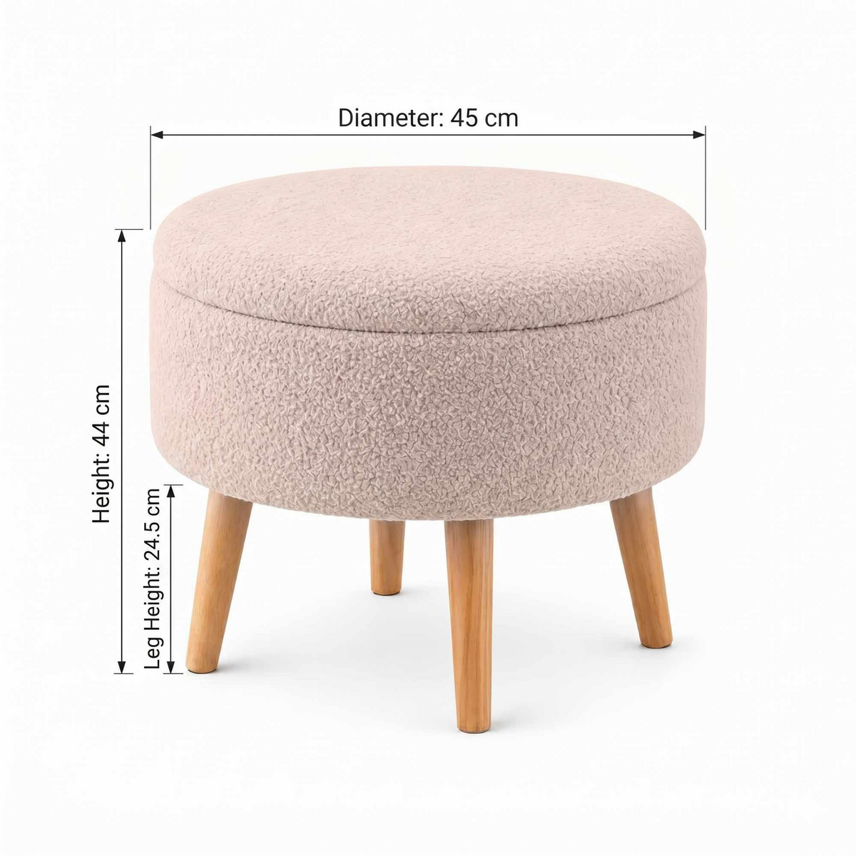Norda Design Puf Berlin Wellsoft 45 x 45 x 44 cm