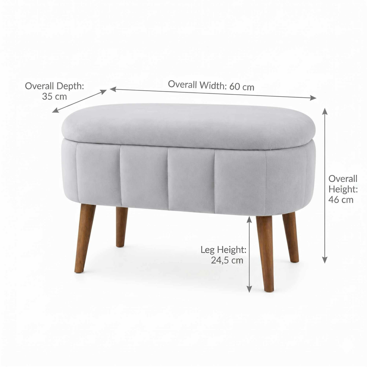 Norda Design Puf Mini Oslo 35 x 60 x 46 cm