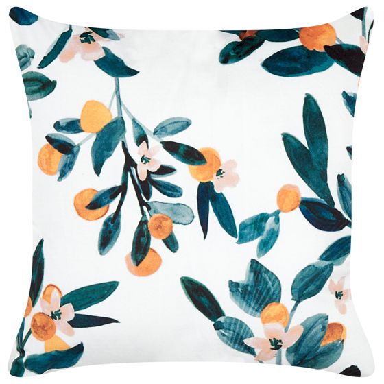 Pyntepude KNAUTIA 45 x 45 cm Velour Multifarvet Plante mønster