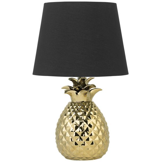 Bordlampe PINEAPPLE Keramik Guld