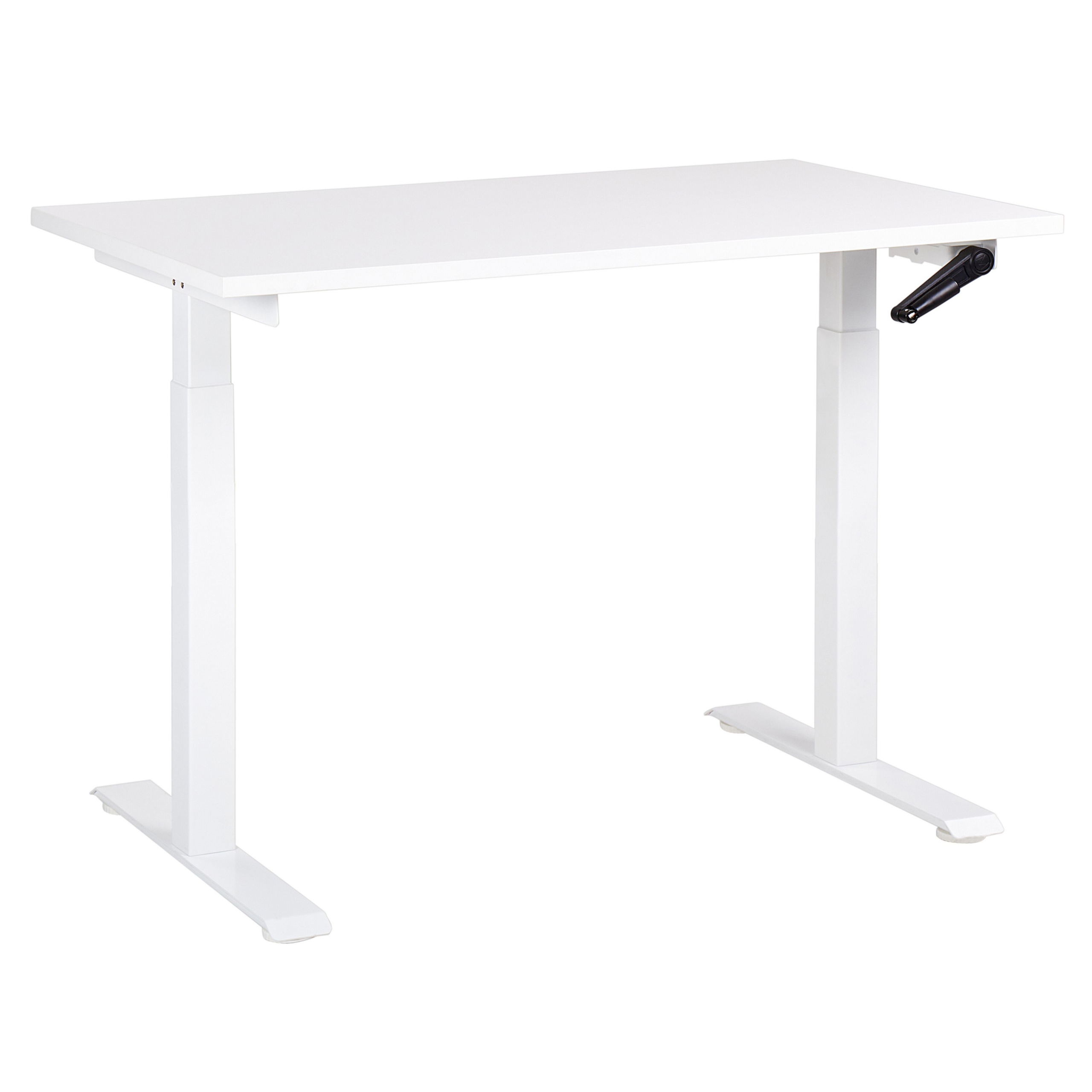 Manuelt justerbart hæve sænkebord DESTINES 120 cm 72 cm Hvid
