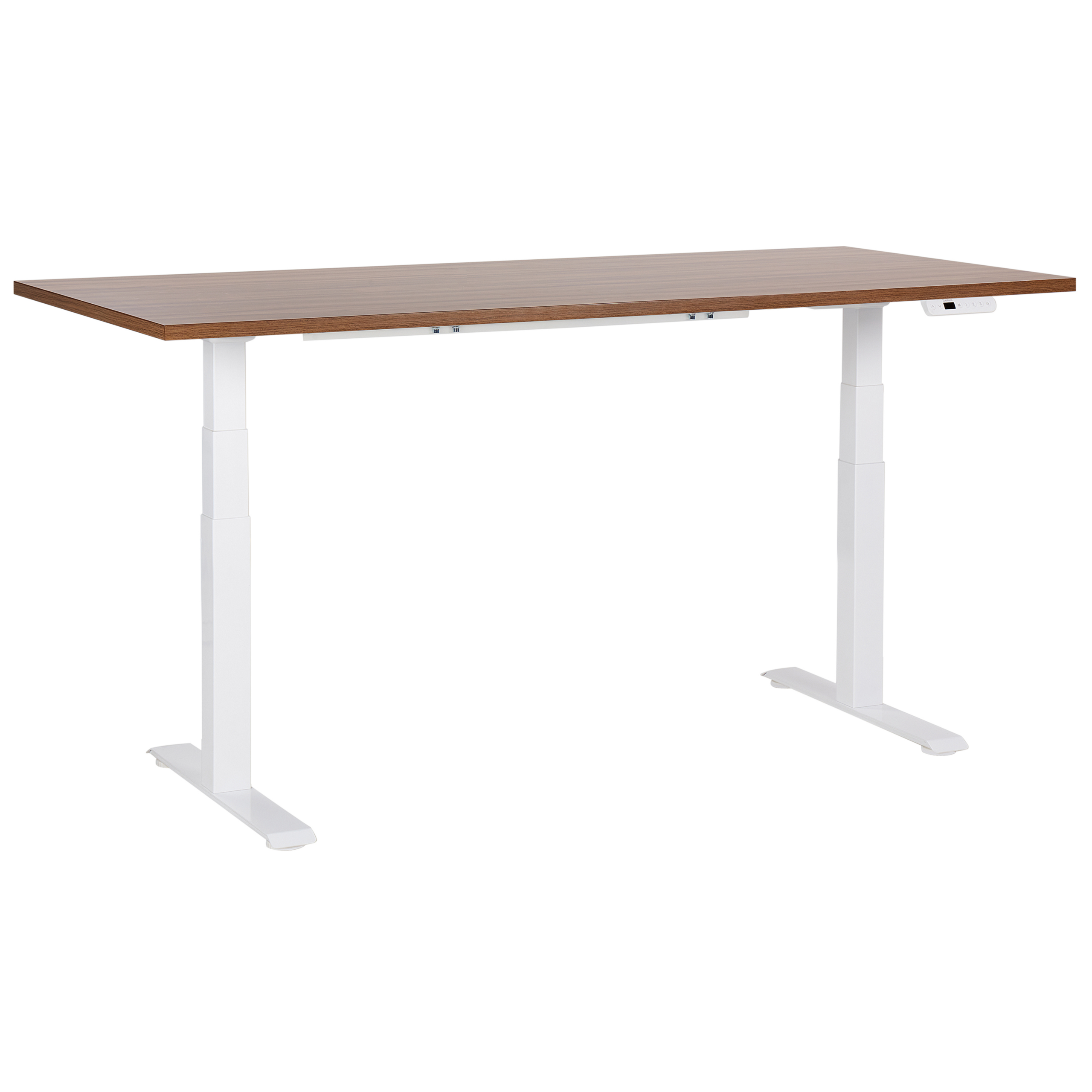 Elektrisk justerbart hæve sænkebord DESTINES 180 cm 80 cm Brun/hvid