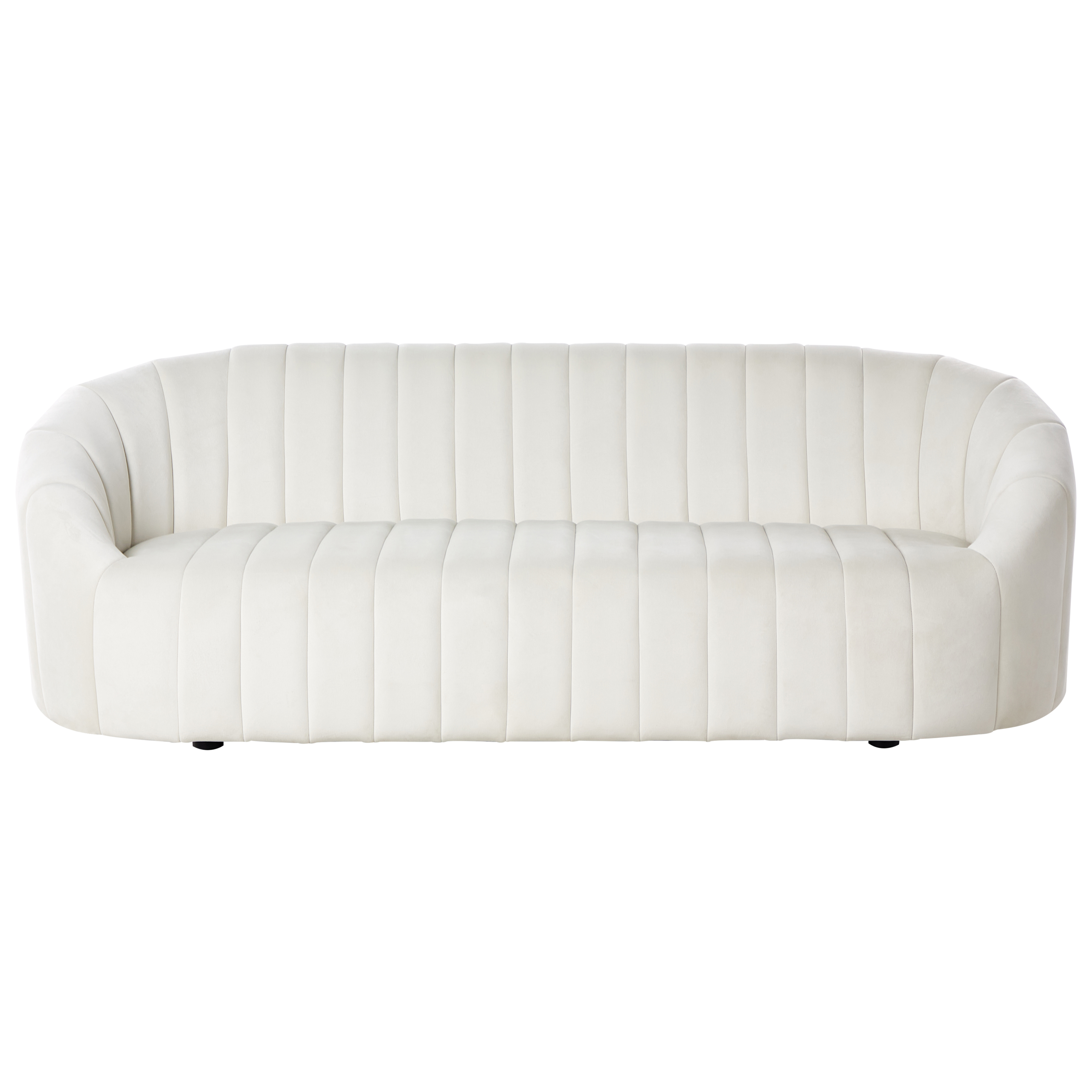 Sofa 3 personers MALUNG Velour Cremehvid