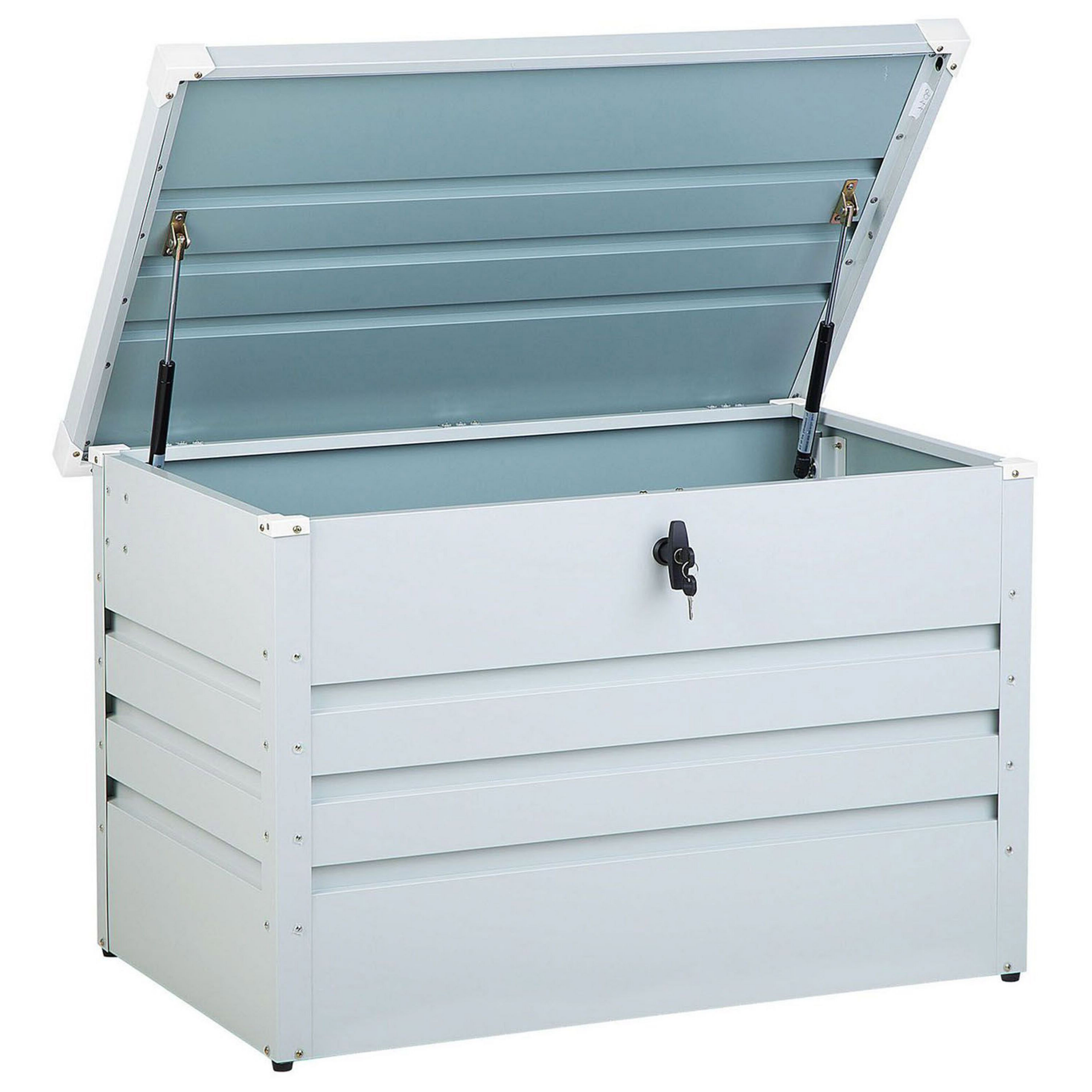 Opbevaringsboks CEBROSA 100 cm 62 cm Metal Lysegrå