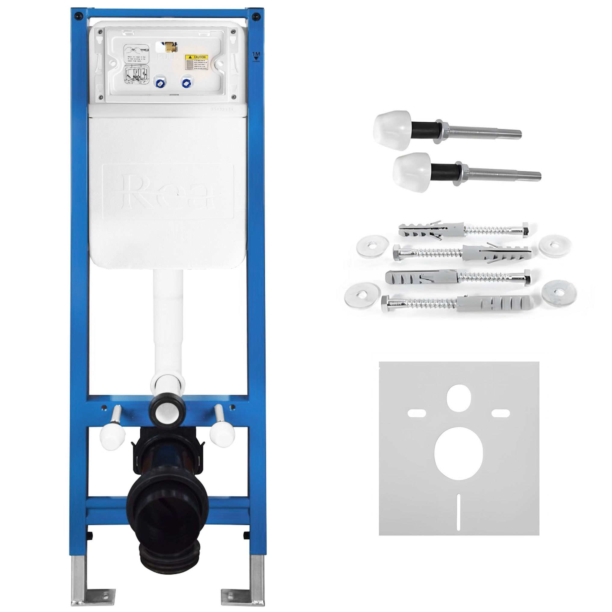 REA indbygningscisterne SLIM 024N Hvid, 16,5x35,2x106cm