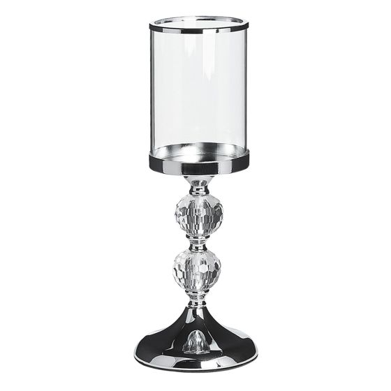 Lysestage COTUI 36 cm Glas Sølv