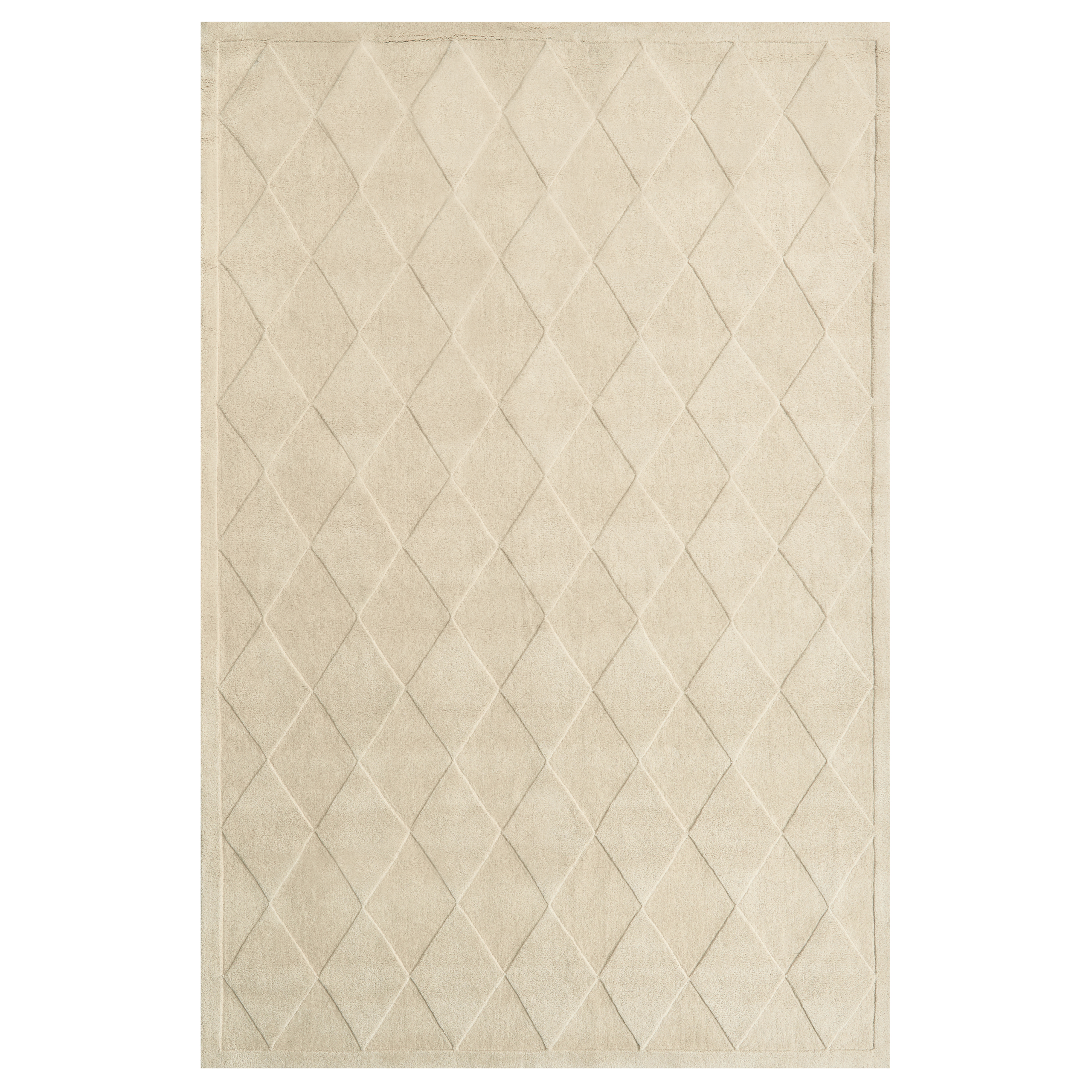 Gulvtæppe LUNARA Lys Beige 200 x 300 cm Uld