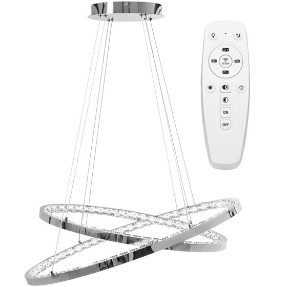 TOOLIGHT hængende loftlampe LED APP771-3CP Lysegrå 70x70x6cm