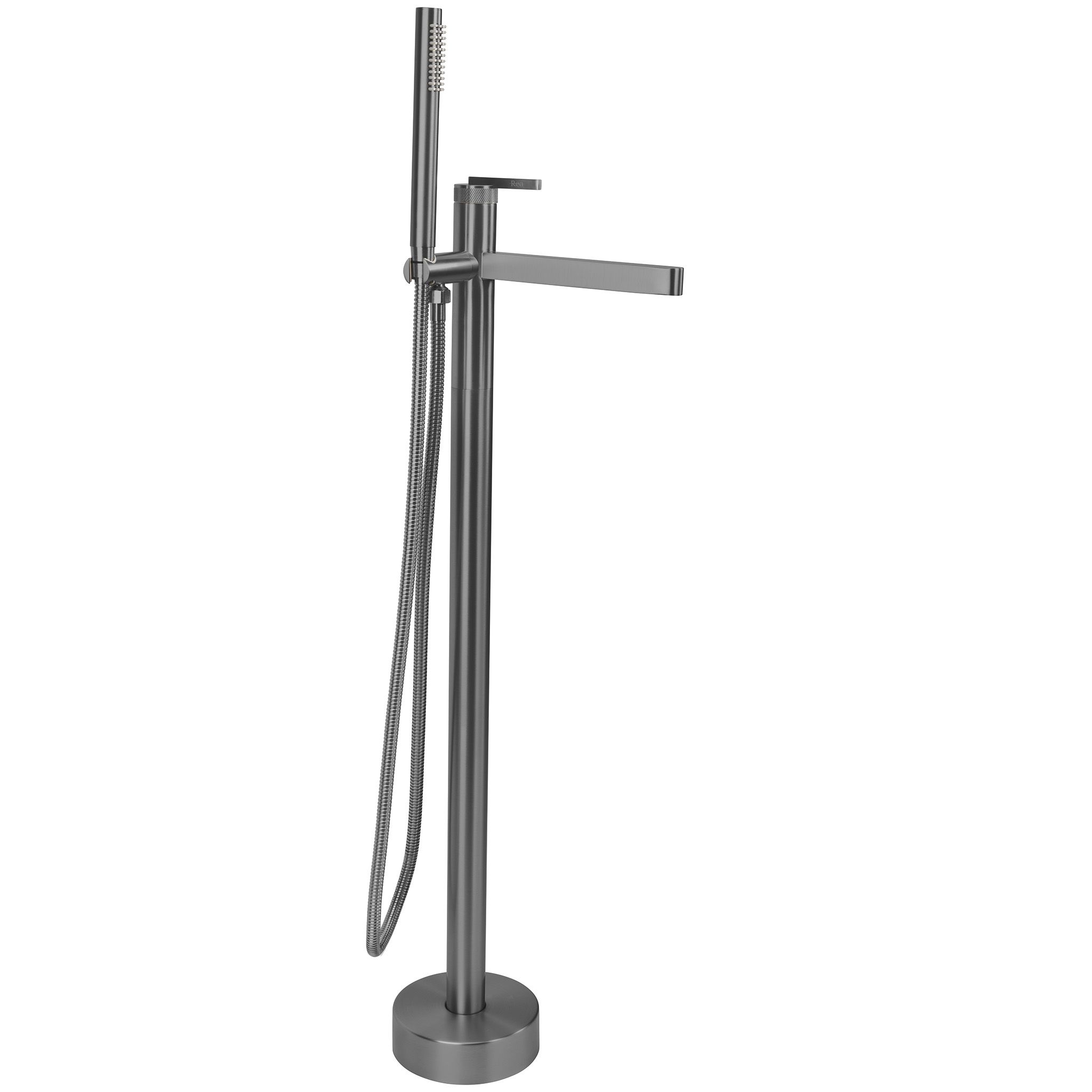 REA gulvstående badekararmatur Grace , Titanium, 19,2x16x92cm