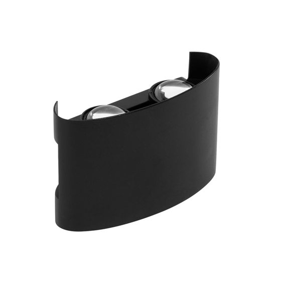 TOOLIGHT facadelampe JNH039-4G sort, 3,5x11,5x7,5cm