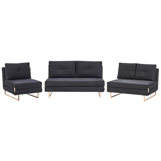 Sofasæt 6 personers JERSLEV Sort
