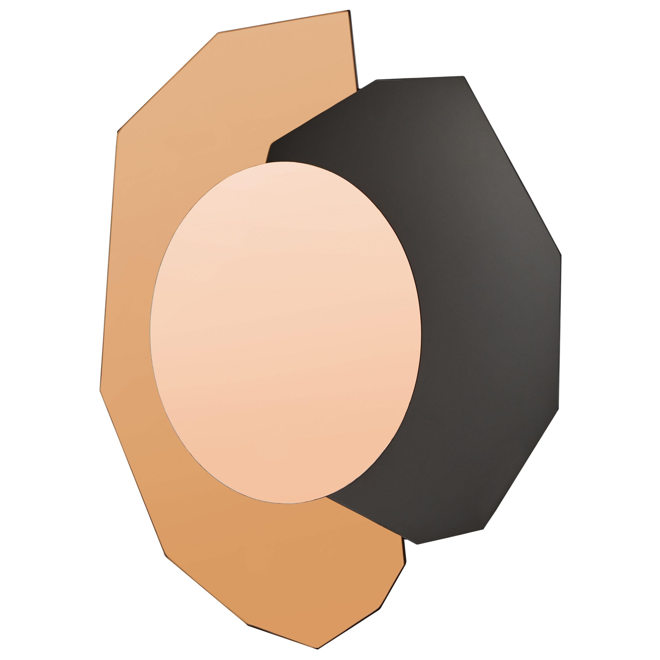 Vægspejl TROYON 62 cm 80 cm Rosa guld