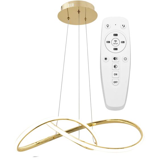 TOOLIGHT hængende loftlampe APP394-CP LED Guld 14,5x55x90cm