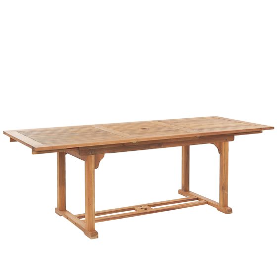 Havebord med udtræk JAVA 160/220 cm 90 cm Akacietræ Lysebrun