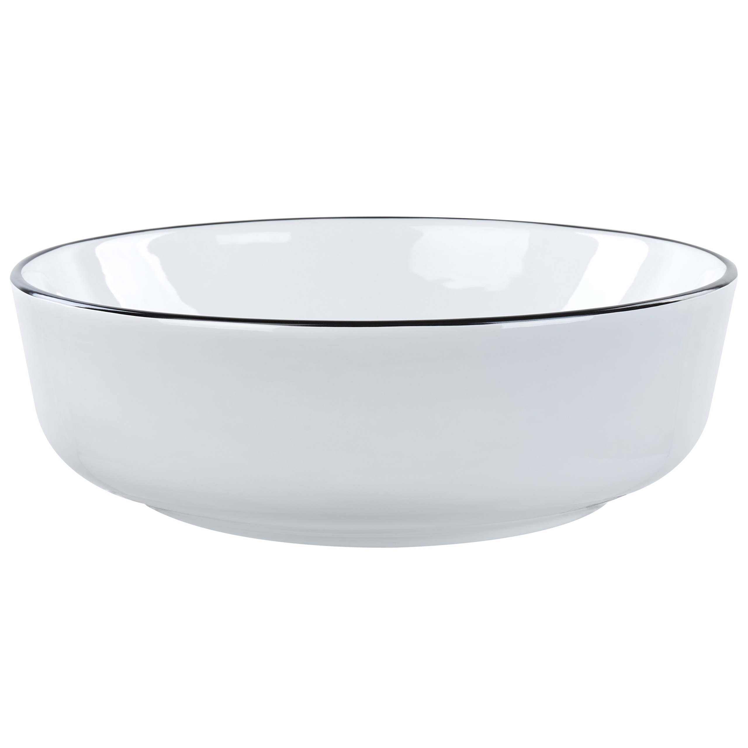 Vask til bordplade XERT ⌀ 42 cm Keramik Hvid