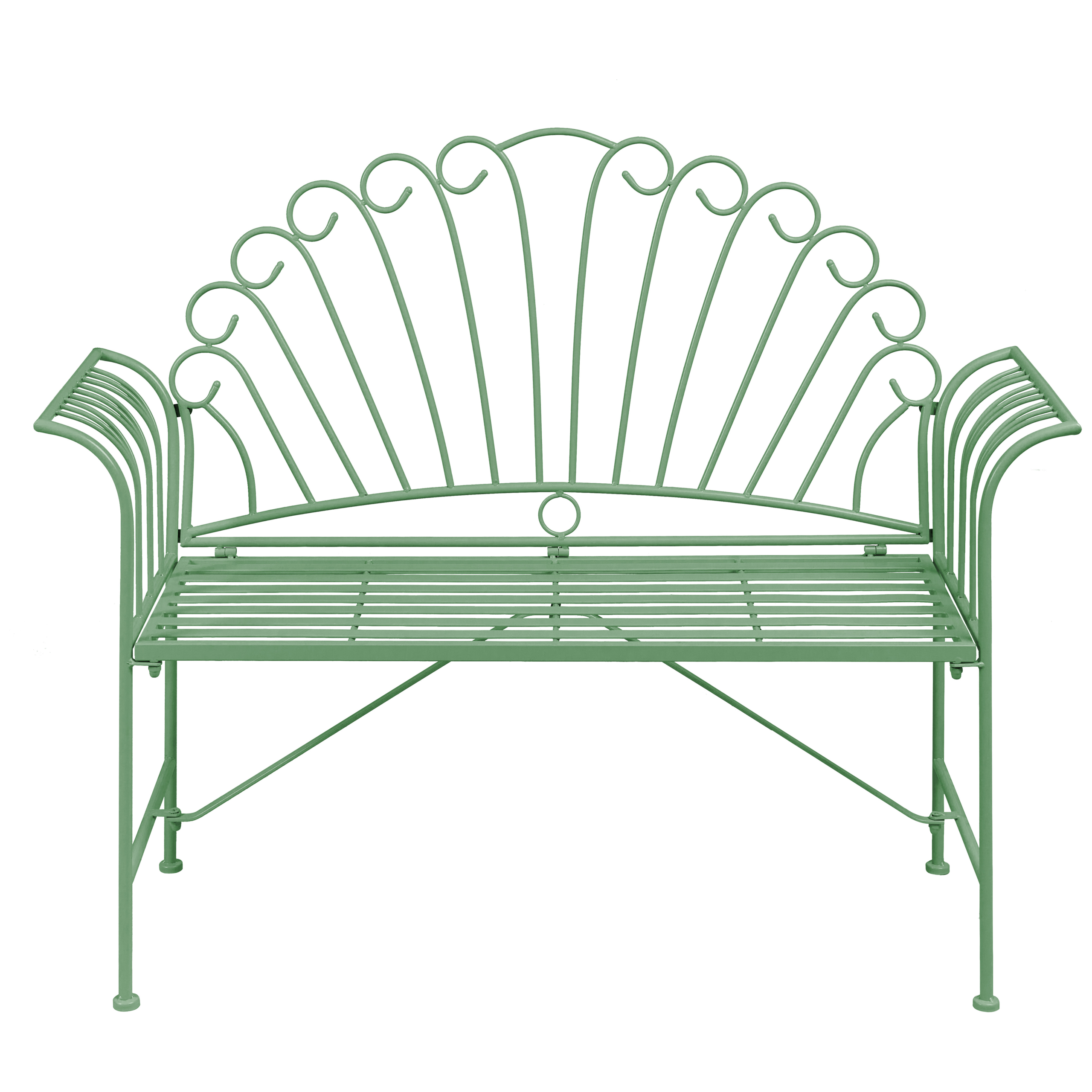 Havebænk CAVINIA 125 cm Metal Grøn