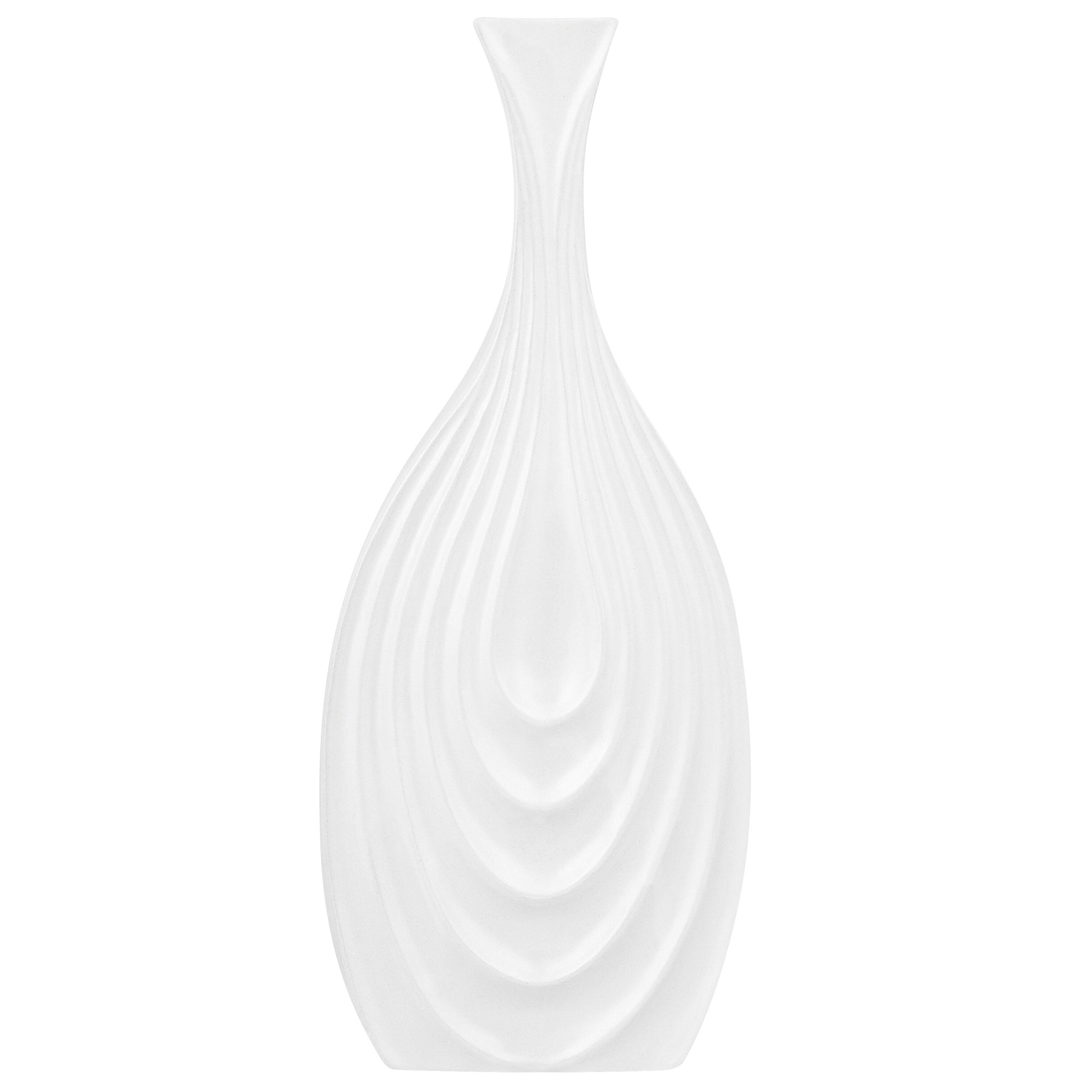 Dekovase THAPSUS 39 cm Keramik Hvid