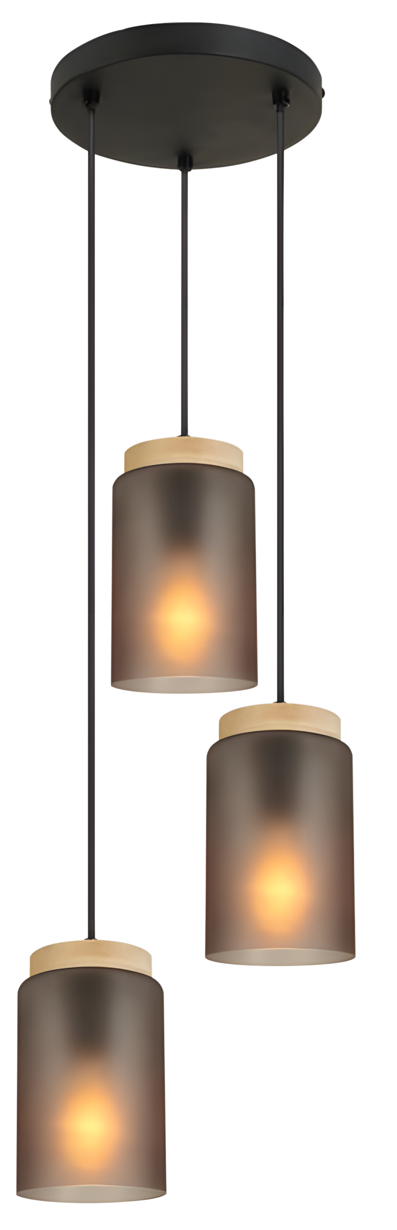 TOOLIGHT hængende loftlampe APP1811-3CPR Grå 16,5x11,5x16,5cm
