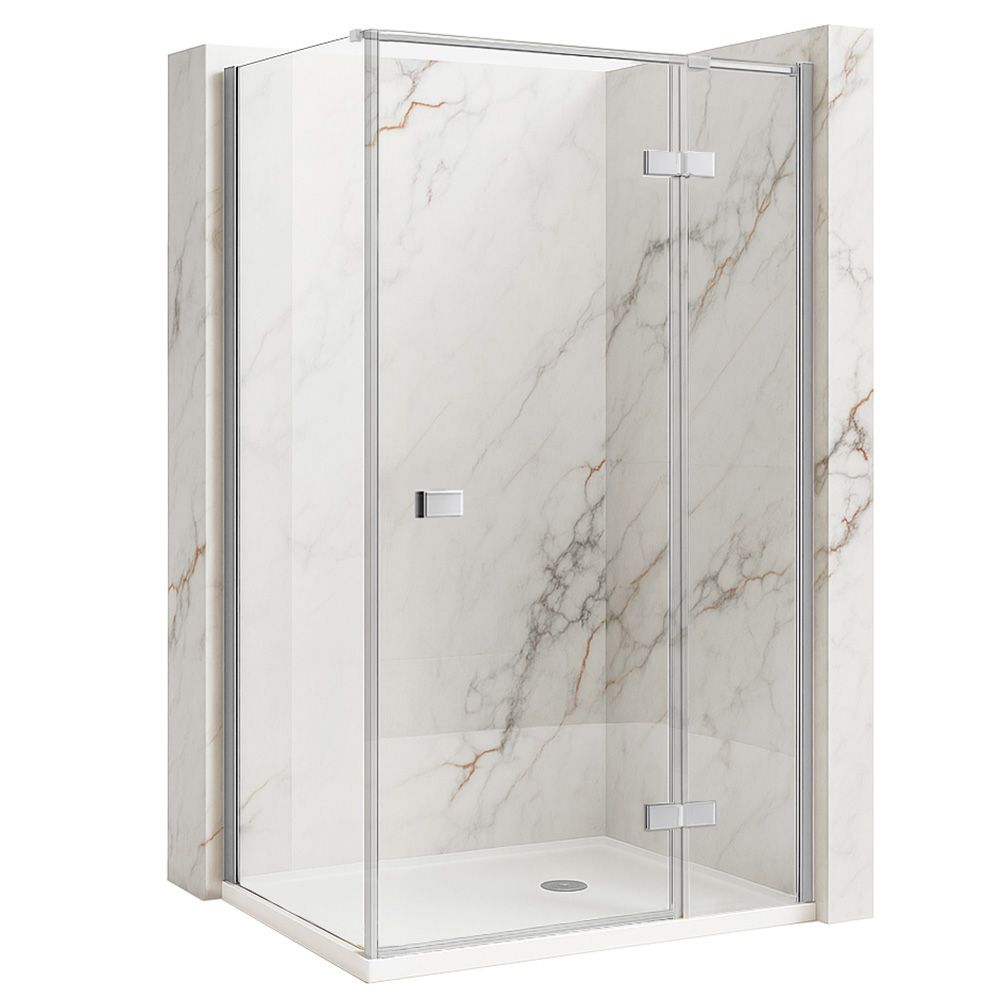 REA brusekabine Atlas 120x100 Venstre Krom, 120x100x200cm