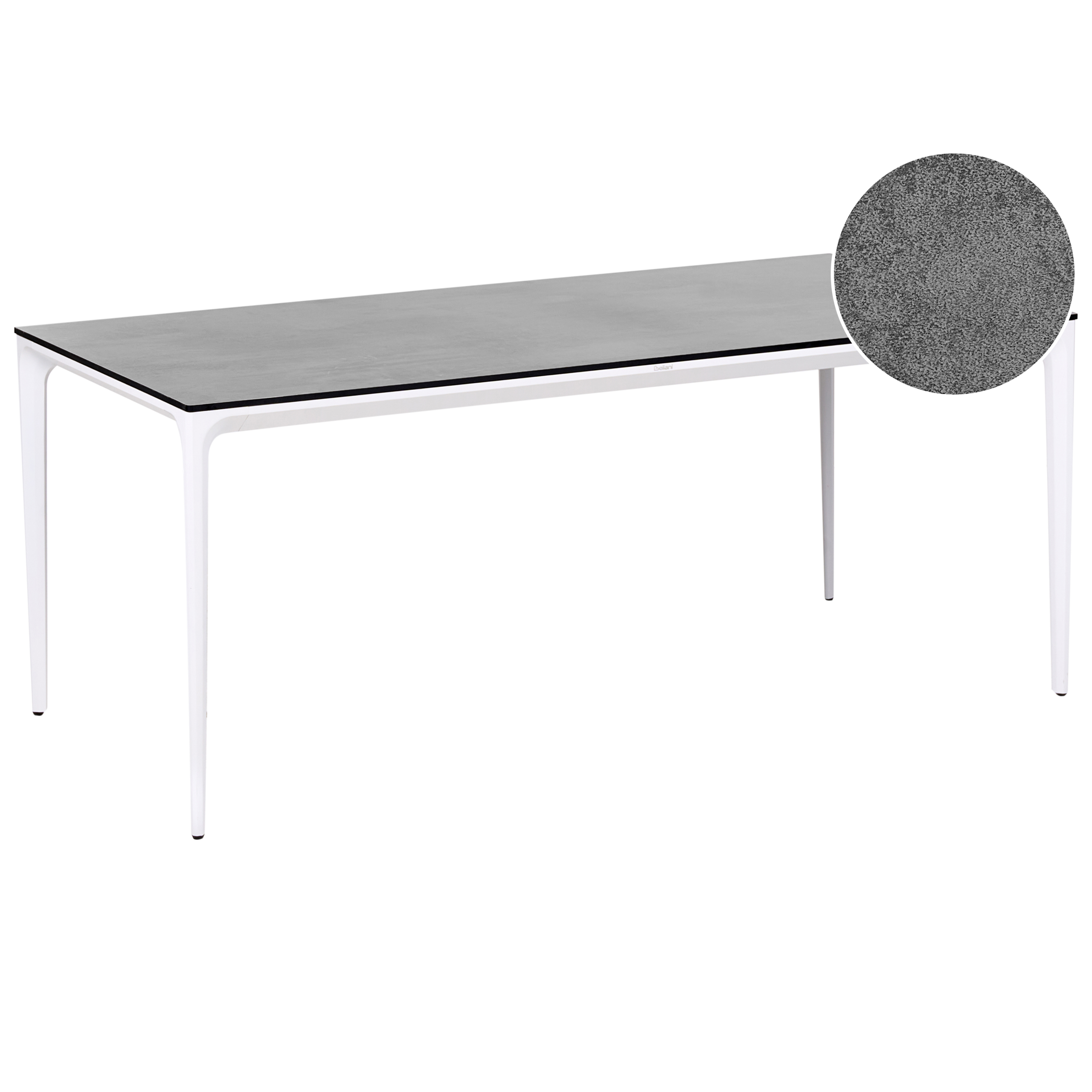 Havebord SOVARETO 180 cm 90 cm Sten effekt Mørkegrå