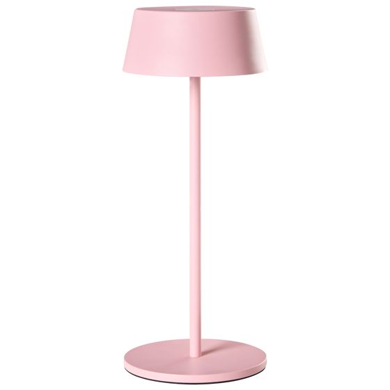 Trådløs LED-bordlampe GUDER Med dæmpning Metal Lyserød