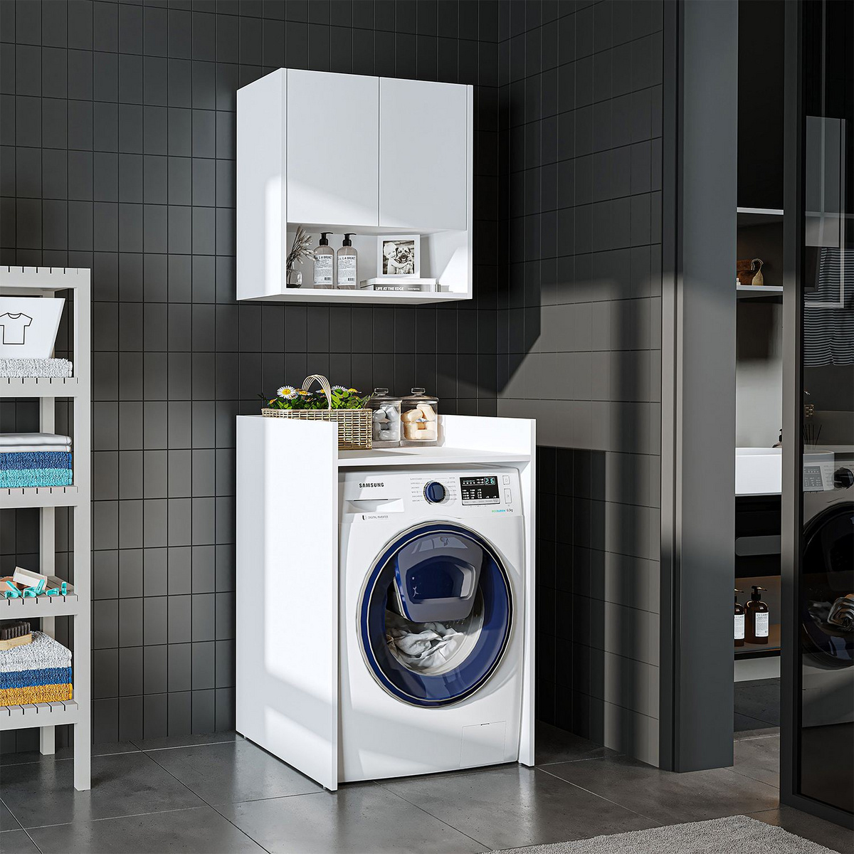 Norda Design Badeværelsesmøbelsæt (2 Pieces) Bagno Duo 30 x 65 x 60 cm