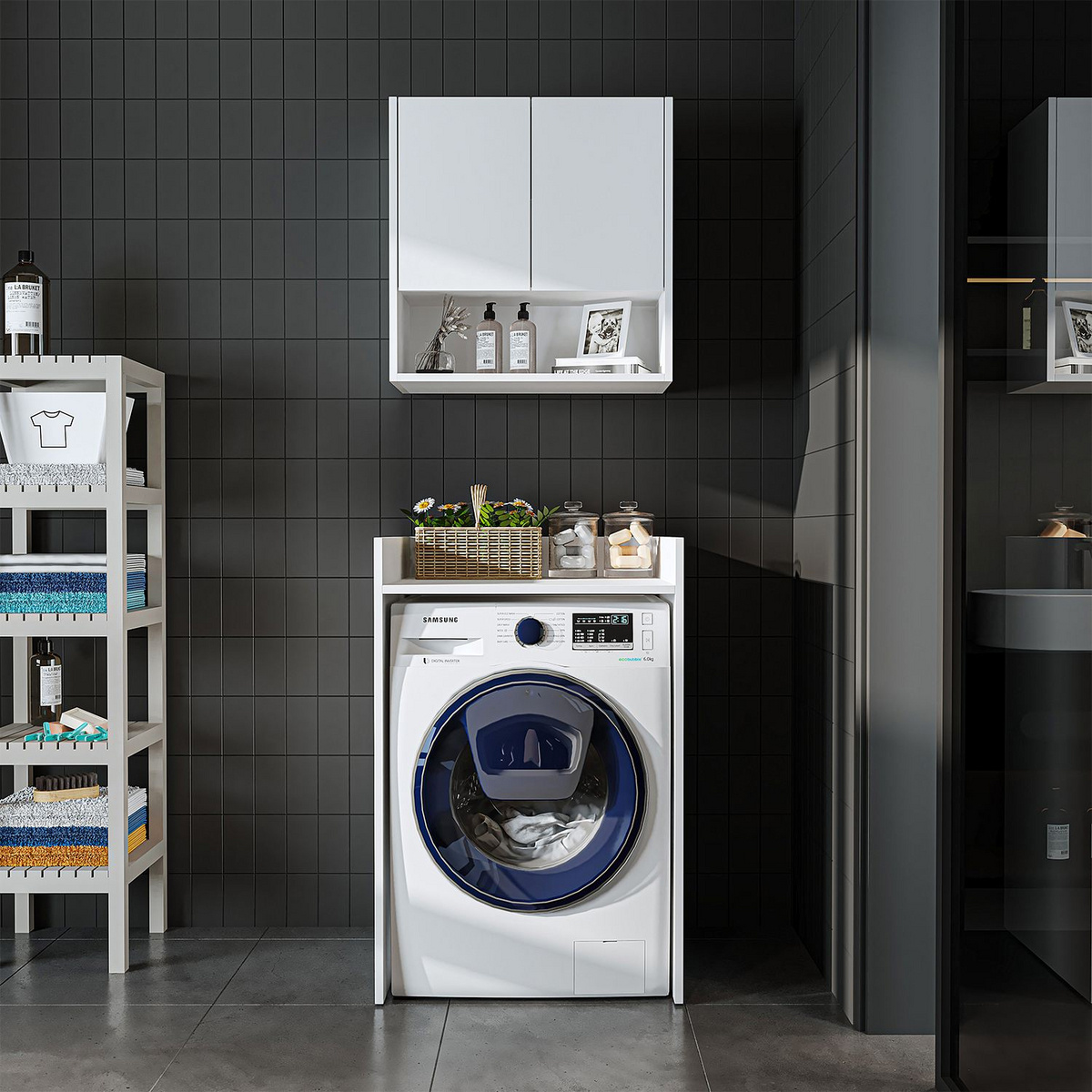 Norda Design Badeværelsesmøbelsæt (2 Pieces) Bagno Duo 30 x 65 x 60 cm
