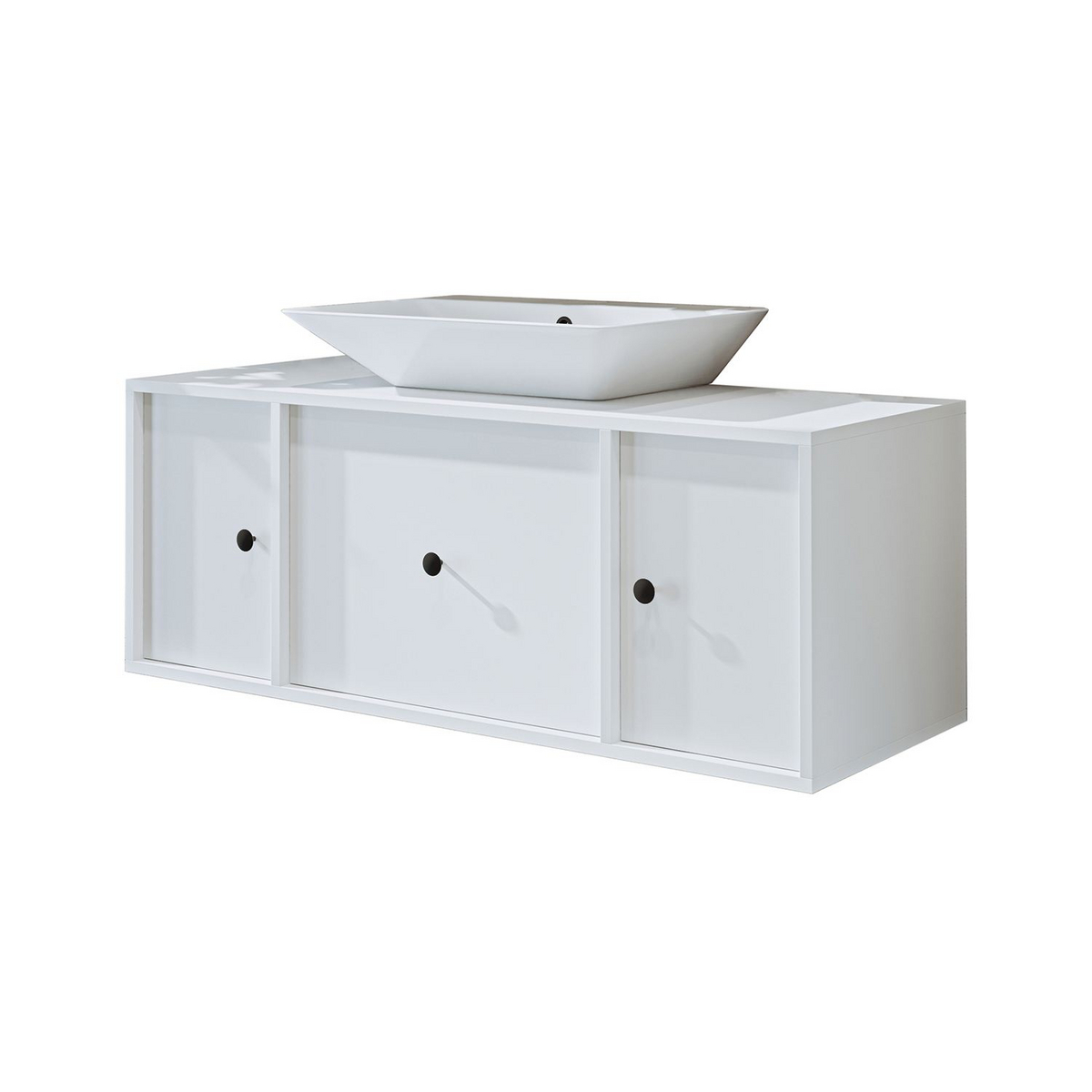 Norda Design Badeværelsesskab med håndvask Cefalu 45 x 120 x 45 cm