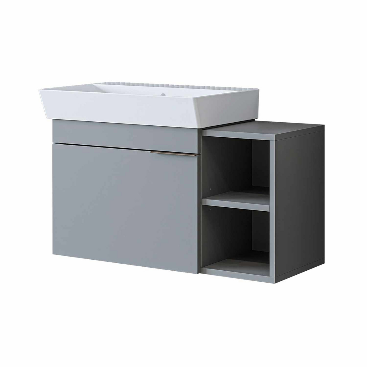 Norda Design Badeværelsesskab med håndvask Likya 82 38.6 x 82 x 54 cm
