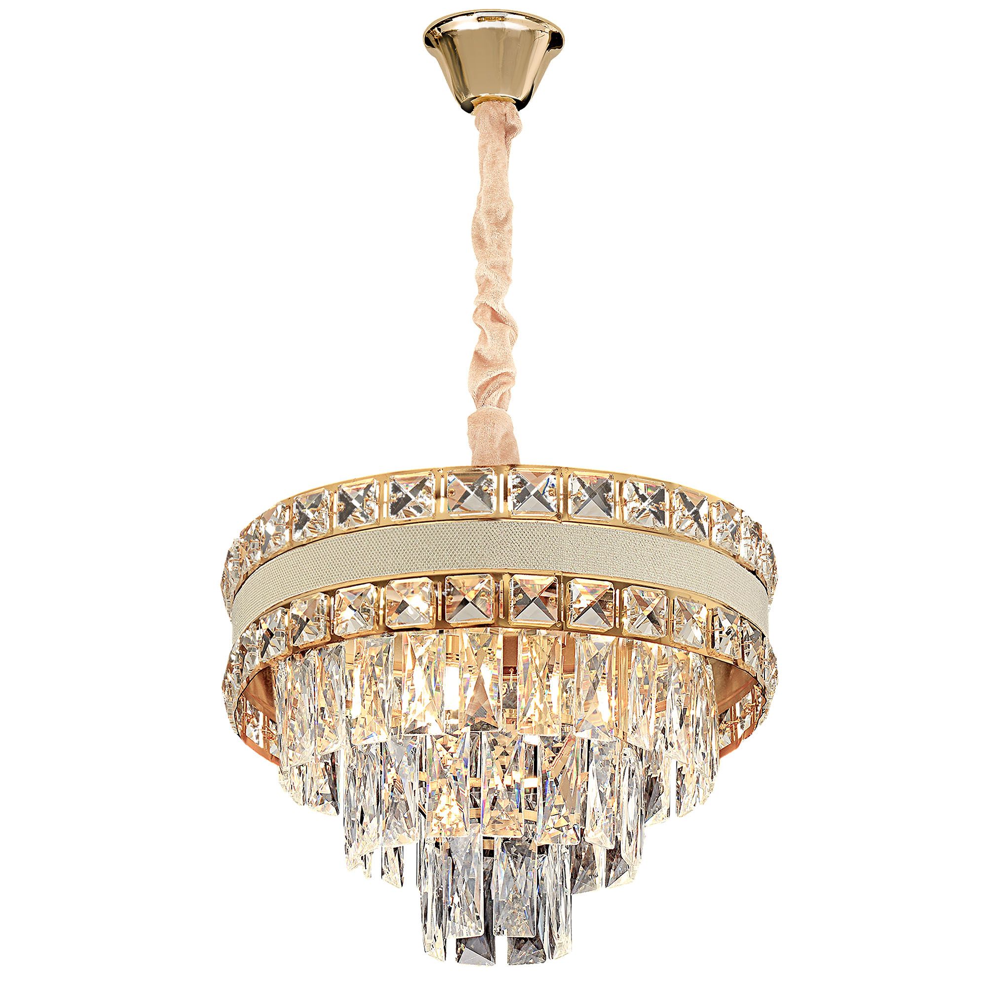 TOOLIGHT hængende loftlampe G047-CP 40CM Guld 39x39x25cm