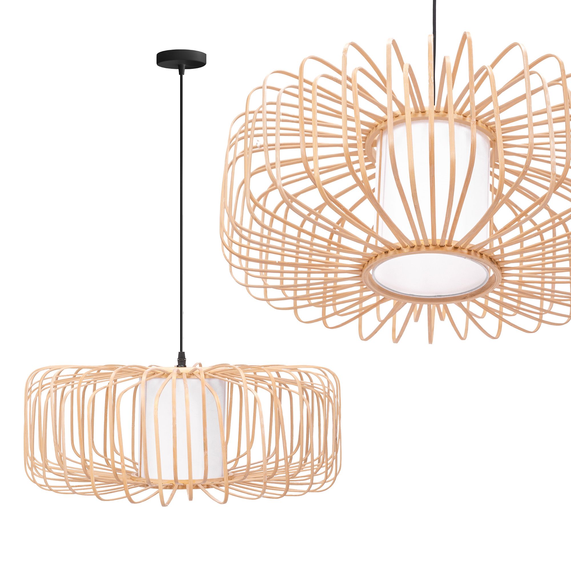 TOOLIGHT hængende loftlampe APP1376-1CP BOHO Beige 21x55x21cm