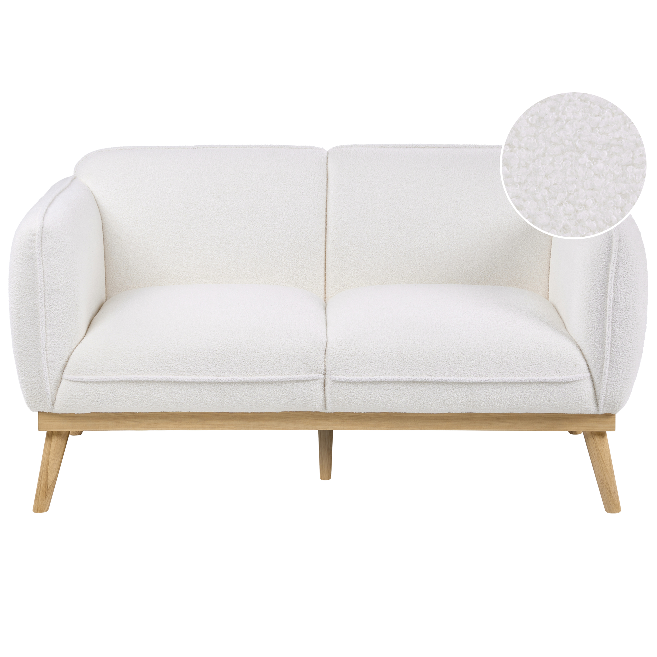 Sofa 2 personers LJUNG Boucle Hvid