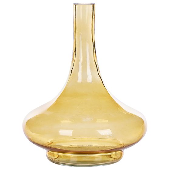 Dekovase PANEER 30 cm Glas Gul