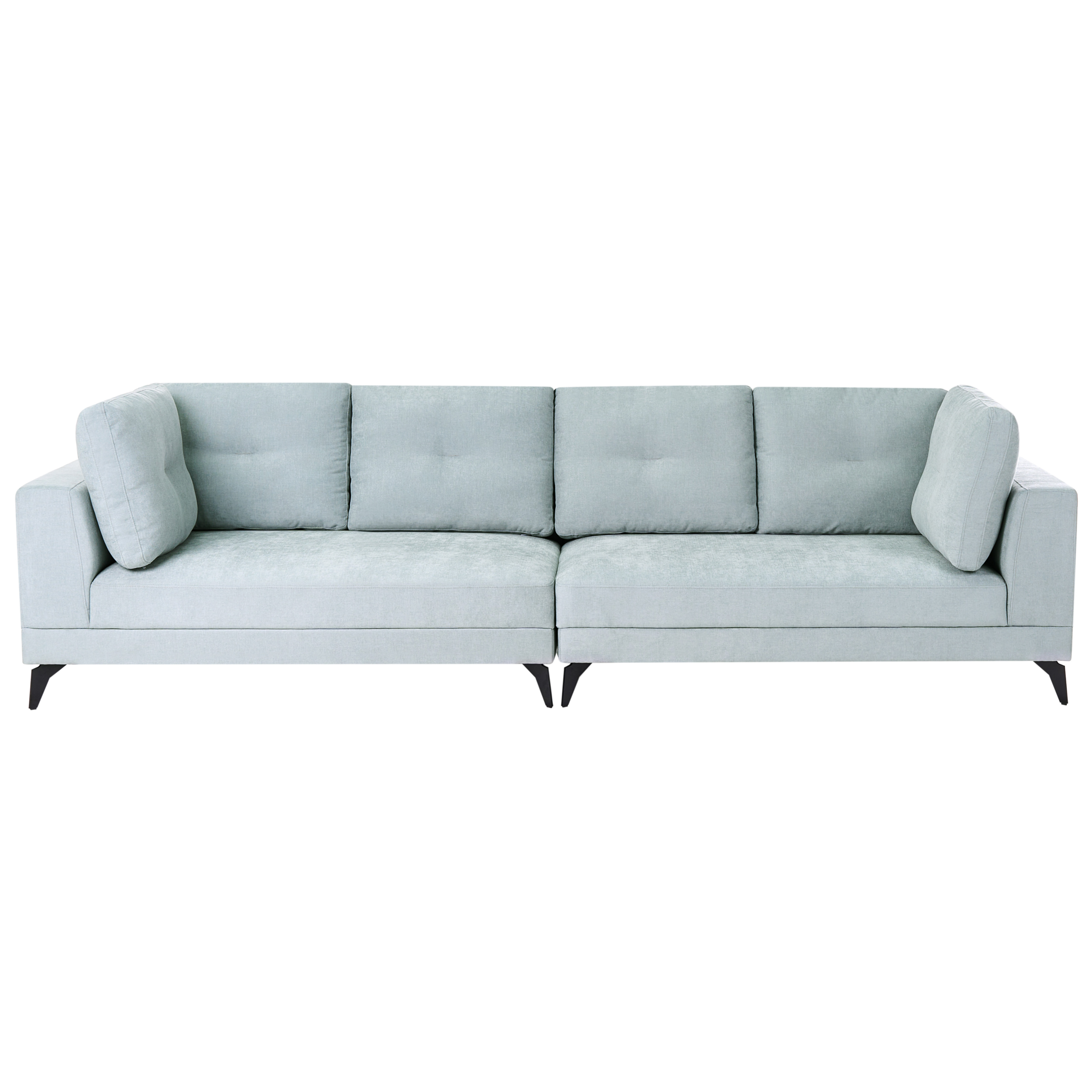 Sofa 4 personers YURI Chenille Himmelblå