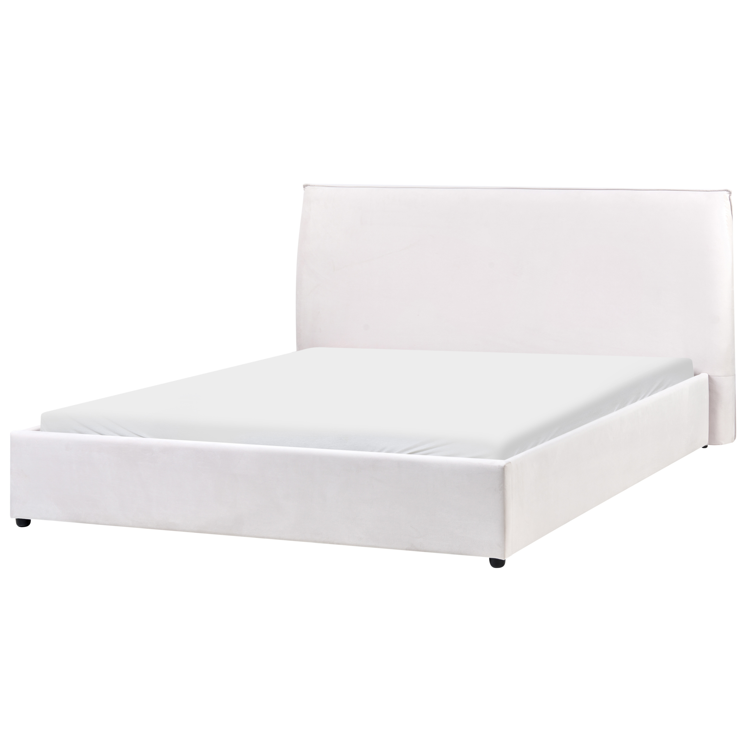Seng Velour LAVAUR 160 x 200 cm Cremehvid