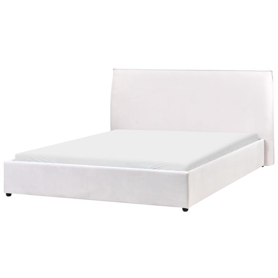 Seng Velour LAVAUR 160 x 200 cm Cremehvid