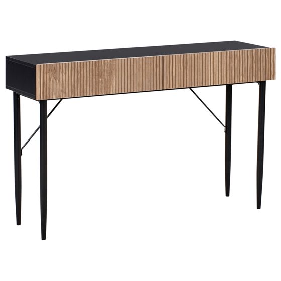 Konsolbord BLYTHE Naturlig ask Sort