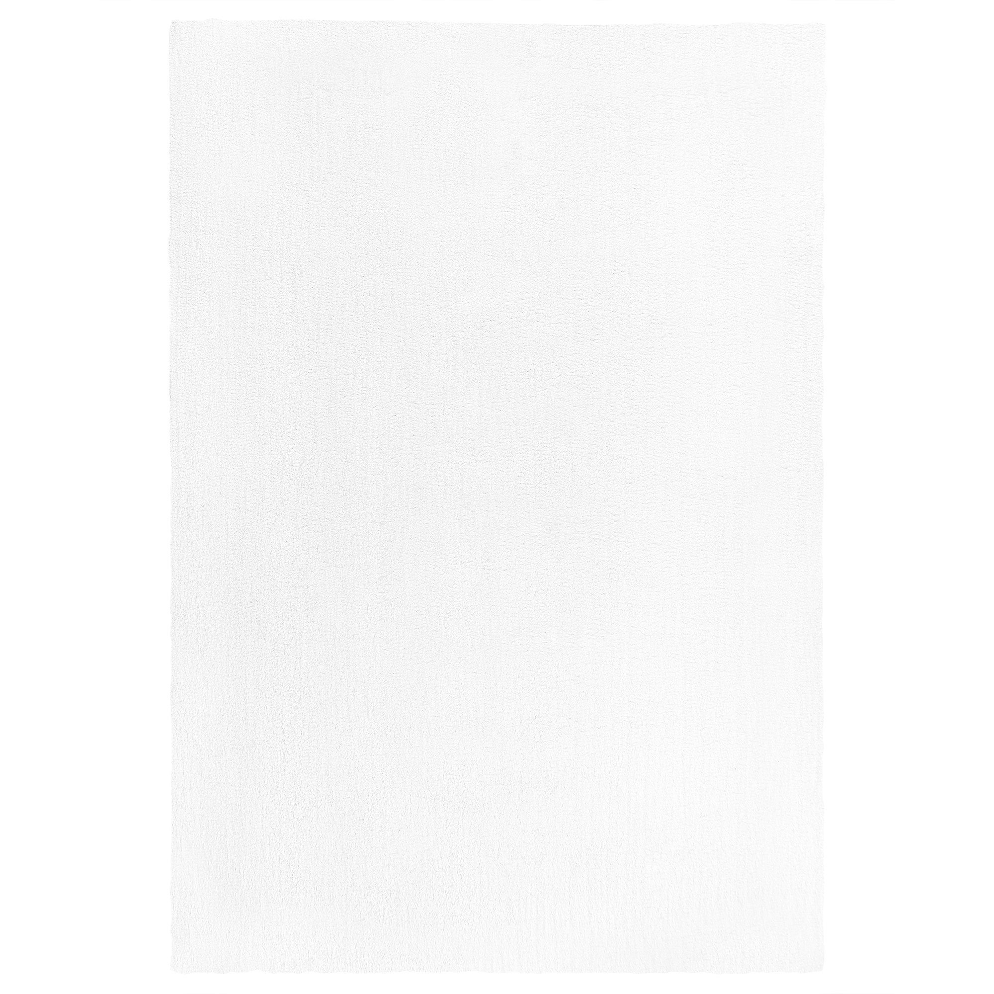 Shaggy gulvtæppe DEMRE Hvid 140 x 200 cm