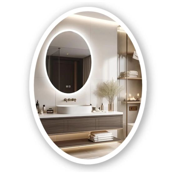 REA spejl LED WWA 60X80CM Krom 2x60x80cm