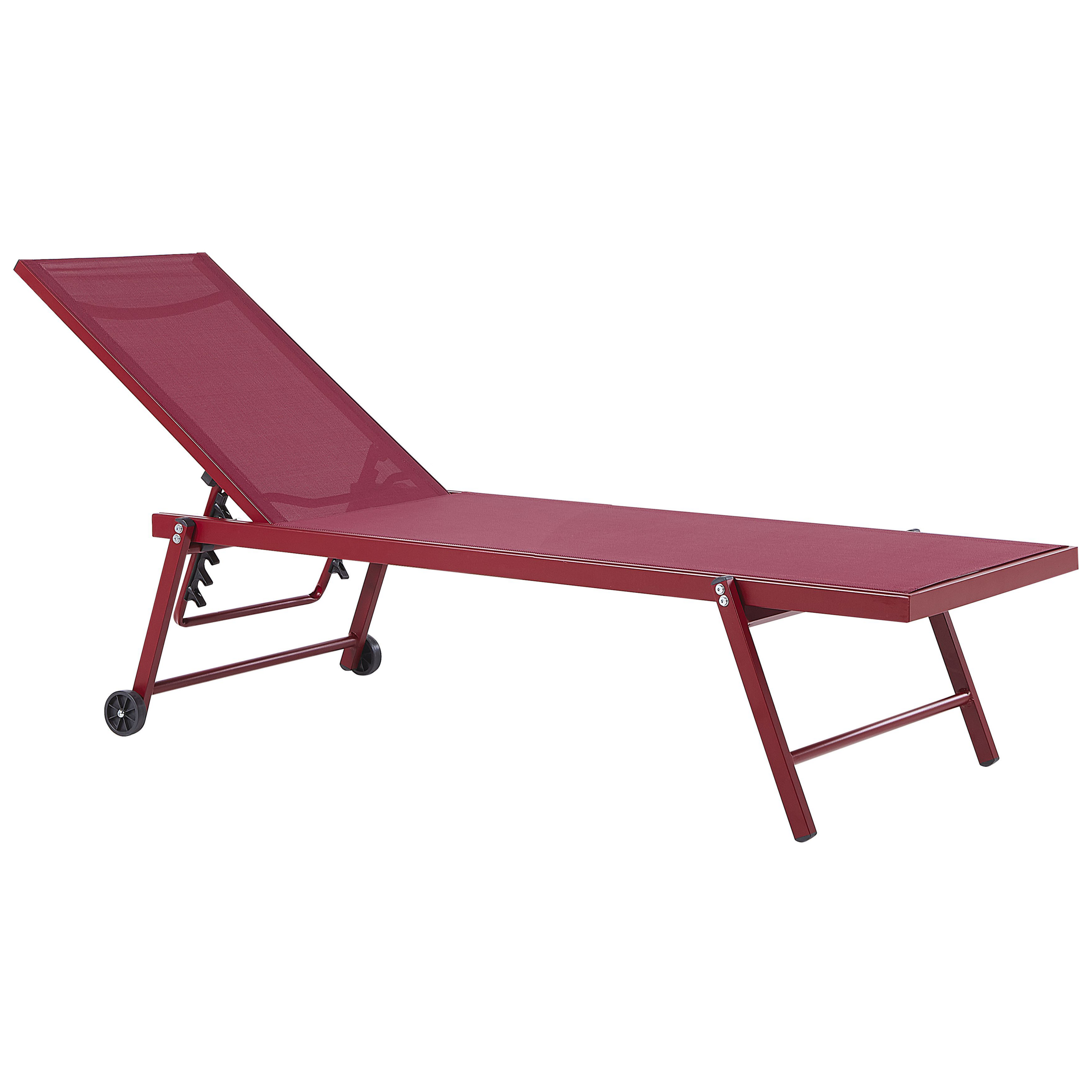 Liggestol PORTOFINO Metal Bordeaux
