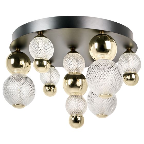LED loftslampe SORA Glas Guld