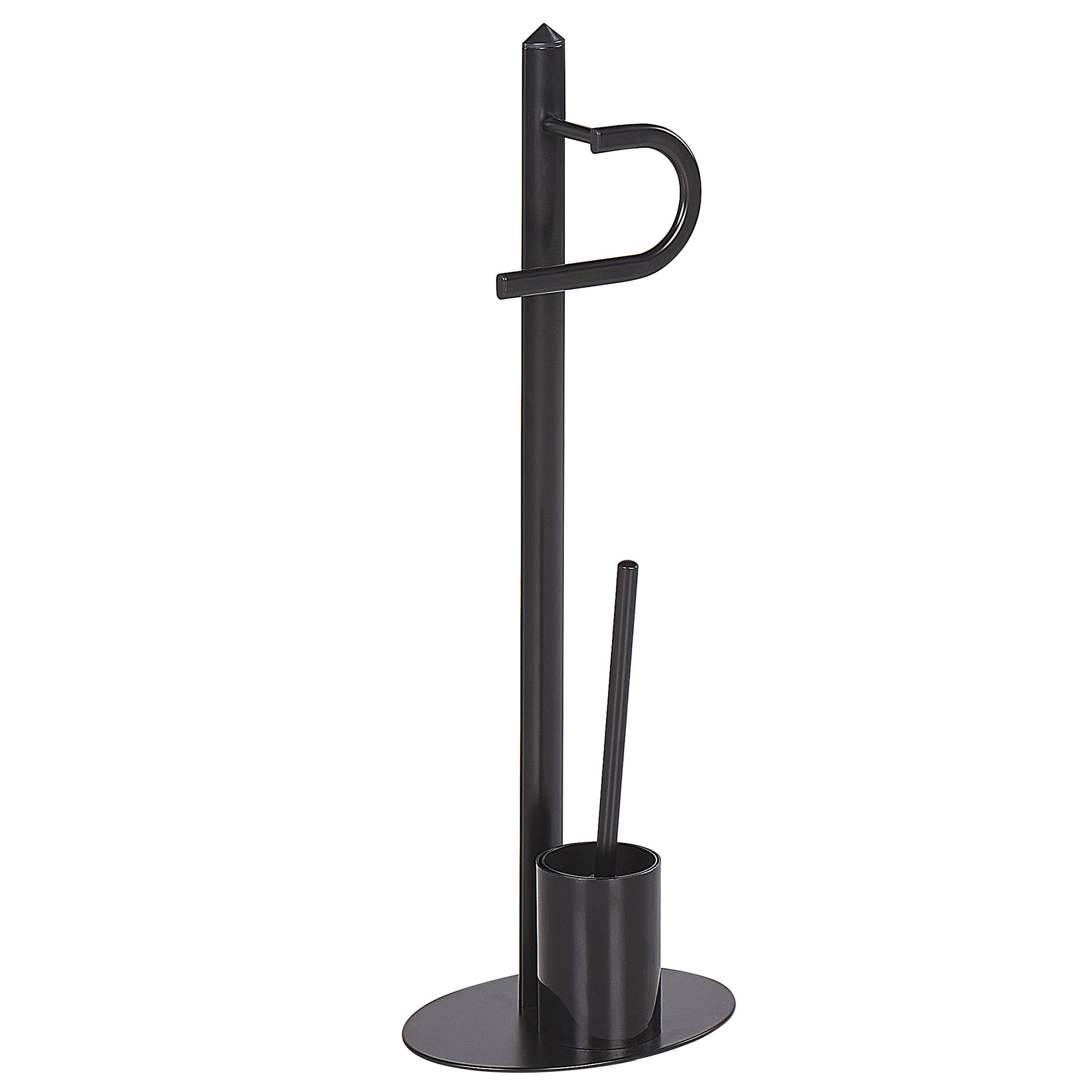 Holder til toiletpapir og -børste SARTO Metal Sort