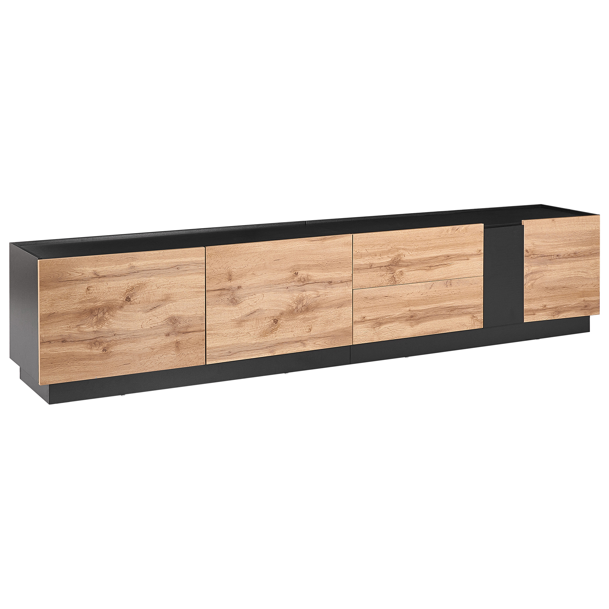 TV-bord CLONCURRY Brun/sort