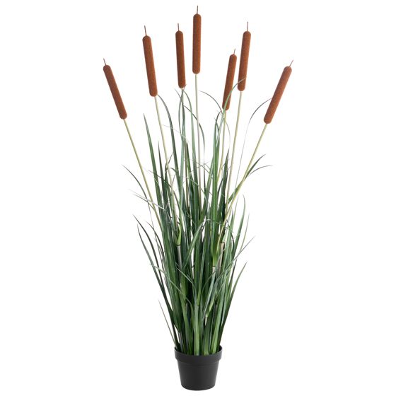 Kunstig plante BULRUSH 135 cm Grøn