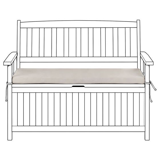 Siddehynde til bænk SOVANA 108 x 45 cm Beige