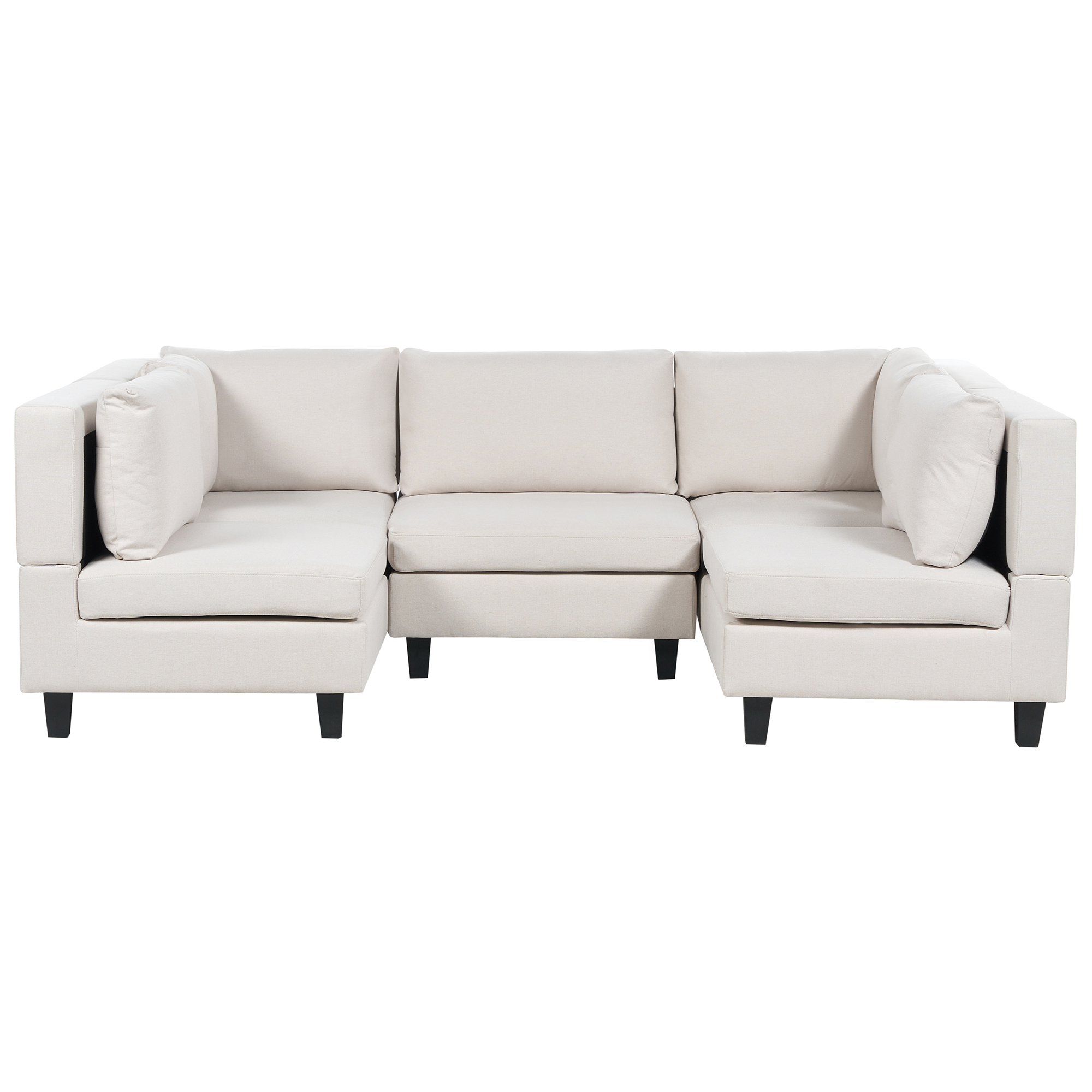 U-formet modulsofa 5 personers UNSTAD Lys Beige