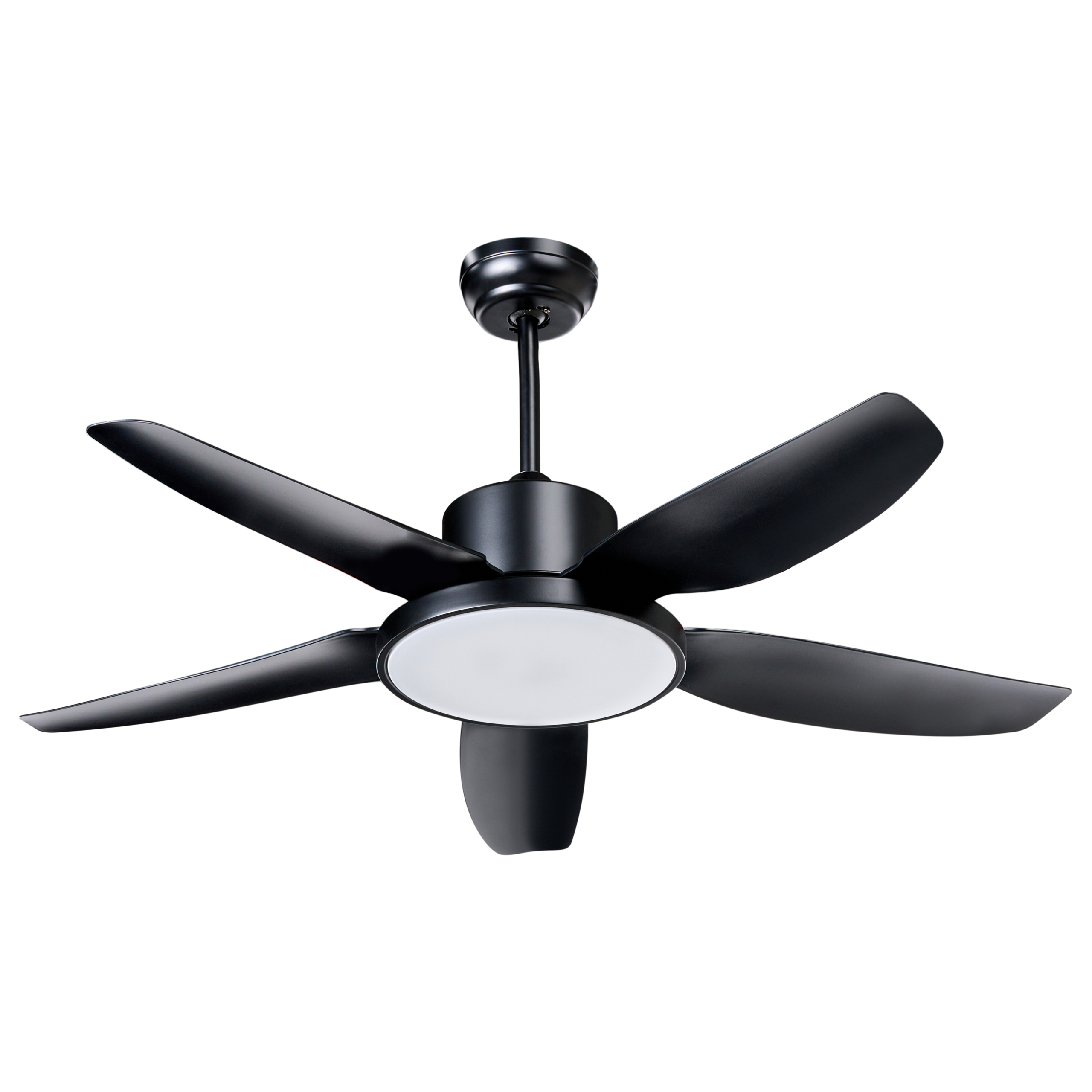 Ventilator med lys LOUVET Med fjernbetjening LED Sort
